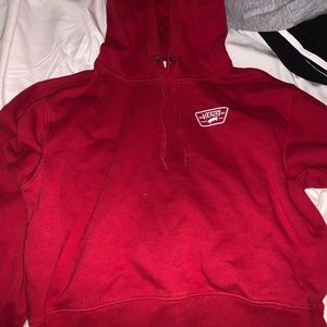 vans cropped hoddie